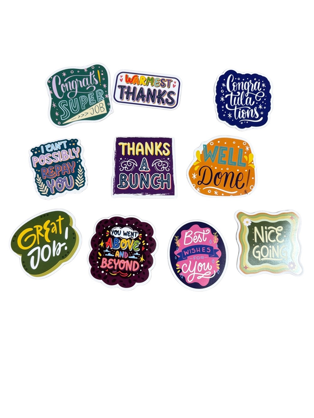 🔥Encouragement & Praise Sticker 10-Pack